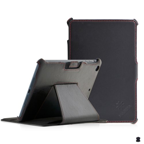 Manna iPad Mini Retina iPad Mini 3 Schutzh lle Case Tasche Echtleder Meerana schwarz gl nzend Standfunktion Easystand Autosleep - Funktion Manna iPad Mini Retina iPad Mini 3 Schutzh lle Case Tasche Echtleder Meerana schwarz gl nzend Standfunktion Easystand Autosleep - Funktion