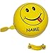 Produktbild große Metall Fahrradklingel - lustige Gesicht Smily - incl. Namen - Fahrradglocke / Klingel für das Fahrrad - XXL Erwachsene - Kinder Mädchen & Jungen - Lenkerklingel - lachend - universal auch für Roller und Dreirad Laufrad / Erwachsenen + Kinderfahrrad