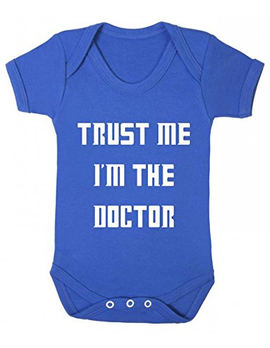 Trust Me I'm The Doctor Funny Statement Whovian Parents Gift Doctor Who Parody Baby Onesie Vest
