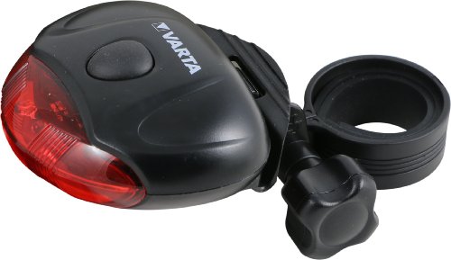 Varta CREE LED Bike Light inkl. 5x High Energy AAA Batterien Fahrradlicht Fahrradbeleuchtung Fahrradleuchte Fahrradlampe Fahrradbeleuchtung mit Frontlicht und Rücklicht – mit Halterung fürs Fahrrad - 4