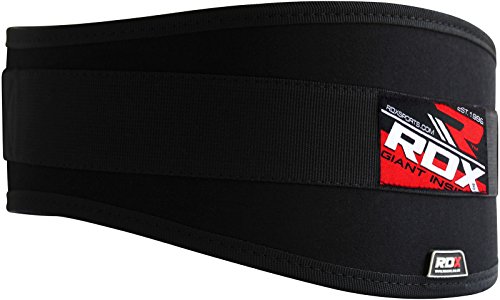 RDX Herren Neopren Fitness Gewichthebergürtel Gym Trainingsgürtel Gürtel für Gewichtheber - 3