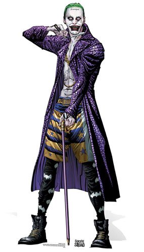 STAR CUTOUTSDC Comics SC889 The Joker Gotham Supervillain Art Cardboard Cut Out, Solid, Multicolor, Regular