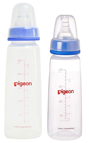 Pigeon Baby Feeding Nipple Bottle 240ml with 200ml