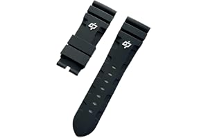 24,26 mm herr silikon gummigel Lightning klockarmband passar till Panerai PAM 441 386