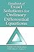Handbook of Exact Solutions for Ordinary Differential Equations Energies, and Enthalpies of Reaction - Andrei D. Polyanin, Valentin F. Zaitsev, A. D. Polianin