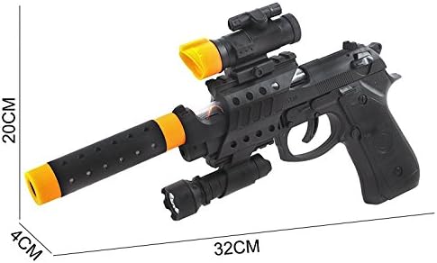 Tactical Black Desert Eagle Toy Army Solider Looks Real Pistol Gun For Kids