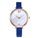 ✿✿✿ LSAltd Damen Elegante Quarzuhr Damen Simple Style Casual Uhr Damen Faux Lederband Uhr Analoge Uhr