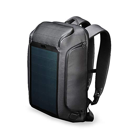Preisvergleich Produktbild Kingsons Solarplatten Outdoor Wasserdichte Reiserucksack mit USB-Anschluss Aufladung Diebstahlsicherung Laptop Rucksack,Black