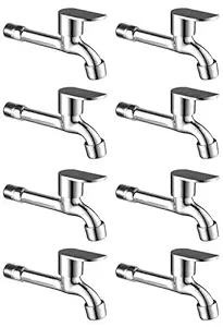 Joyway SoloMini Long Body Bib Cock Bathroom Tap With Quarter Turn Foam Flow (Pack of 8 Pieces)