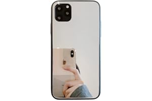 JiuWang (2-Pezzi) Cover Specchio per iPhone 11 Pro Max, Custodia Mirror Case Non-Deforming per Donna Ragazza, Ideale per il Trucco in Qualsiasi Momento