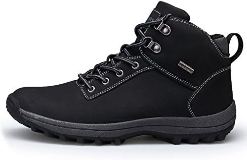 Fexkean Men Trekking and Hiking Shoes Sport Walking Outdoor Waterproof Anti-Slip Ankle Boots Climbing Athletic Shoes Sneakers(572-1Black43)