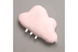 Minidream Cloud Nursery Cushion, Cute Plush Pillow for Baby and Toddler, Floor Cushions for Kids, Pink