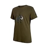 Logotipo de Mammut estampado Mammut Camiseta, Hombre, Verde Dark Iguana, M