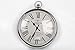 Produktbild Große silberne Taschenuhr-Wanduhr, perfekt für jedes Wohnzimmer oder Esszimmer, Küche, Flur, Lounge, Wintergarten oder Schlafzimmer