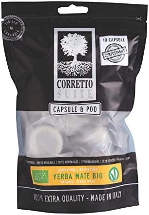 40 compostable capsules Organic YERBA MATE compatible Nespresso