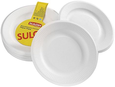 18cm(7.2") White Bagasse Plate - Fully Biodegradable &amp; Compostable