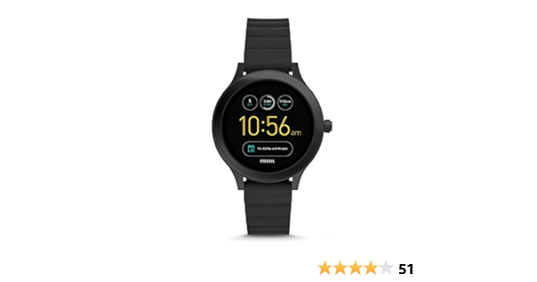 fossil venture black dial