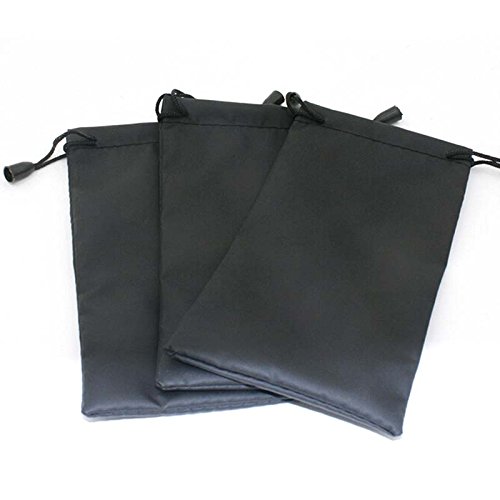 welecom 5 x Sonnenbrille Tasche Mikrofaser Beutel stylische weiche Schutzhülle Glasse Pocket + Reinigungstuch