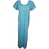 Indiatrendzs Women’s Hosiery Cotton Nighty Floral Printed Maxi Nightgown Nightwear (Sinker Cotton Fabric) (Chest 44)