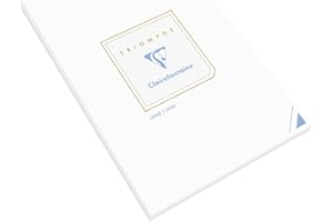 Clairefontaine 6174C - Bloc de Correspondance Triomphe 50 Feuilles Lignées A4-21x29,7 cm - 90g/m²