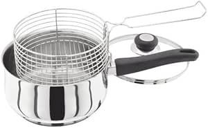 Judge JJ84 22 Centimetre Deep Fryer Chip Pan Induction Ready Stainless Steel