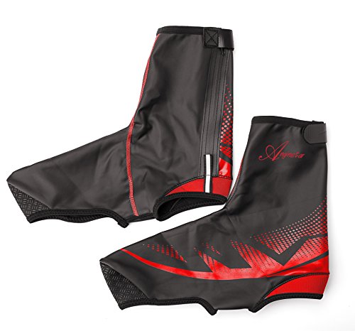 Shinmax Schuhabdeckung Radfahren Schuhbezüge, Outdoor Sports Bike Schuhbezüge Wasserdichte Wärmer Überschuhe Schuh Booties Cover für Männer Frauen MTB Winter Regen Fahrrad Fahrrad Fahrrad Mountain Road Toe Abdeckung - 3