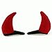 Produktbild EROSPA® 1 Paar Teufelshörner Haarspange/Haarklammer - Devil Hölle - Damen/Herren - Karneval Fasching Halloween - rot/schwarz