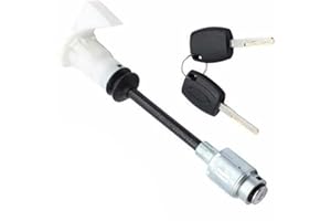 CANJPTON Kompatibel mit Ford Focus C-Max 2003-2007 Motorhaubenschloss Reparatursatz mit 2 Schlüsseln Lang Type Schließzylinder Motorhaubenentriegelung Entriegelungsschloss 1343577 4M5AA16B970AB