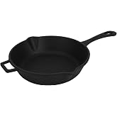 Lava Casting Round Frying Pan with Cast Iron Solid Handle. Diameter(&Oslash;)24cm