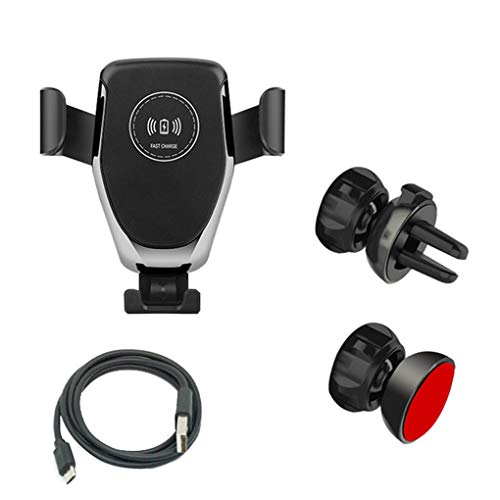 Preisvergleich Produktbild Kongnijiwa Auto Halterung Qi Wireless Ladegerät Automatisches Spann schnelles Auto Ladehandyhalter Ersatz für iPhone