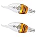 Produktbild Top-Longer LED-Leuchtmittel Plastik Warmweiß LED Kerze Lampe 3 W E14 Fassung, 30W Entspricht Glühlampe, Klassische Mini-Flammeform 2 Stück, 3000 Kelvin, 270 Lumen Nicht Dimmbar (2er-Pack)