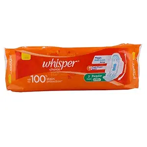 Whisper Choice Sanitary Napkins Ultra with Wings -Pack of 7 Pads (XL)