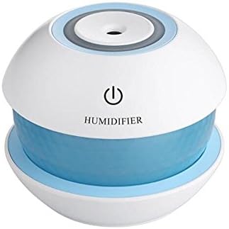 CCCREM Magic Drill Humidifier LED Night Light 3-5 Hour Timing 150ml Ultrasonic Spray USB Mute Bedroom Office , blue