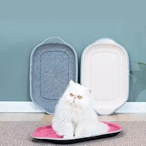 Pets Empire Cat Claw Tray Scratch Board Catnip Bed for Puppy Cat to Rest and Entertain Cat 1 Piece ( Color May Vary ) Mat