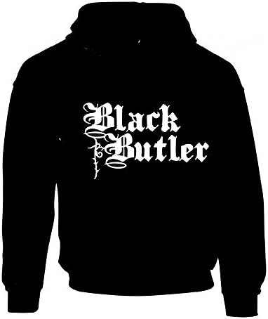 BLACK BUTLER "LOGO" ANIME, MANGA, COSPLAY BLACK HOODIE ALL SIZES