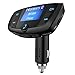 Produktbild OMORC Bluetooth FM Transmitter, Car Kit Bluetooth Freisprecheinrichtung Auto Ladegerät Wireless Radio Adapter mit 1,44-Zoll-Bildschirm, Dual USB Anschlüsse für iOS und Android Geräte-Schwarz