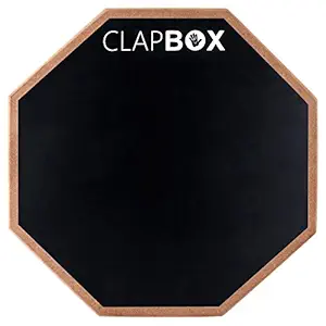 Clapbox CB-PPD Drum Practice Pad - 12 inches, Black (Practice pad only)