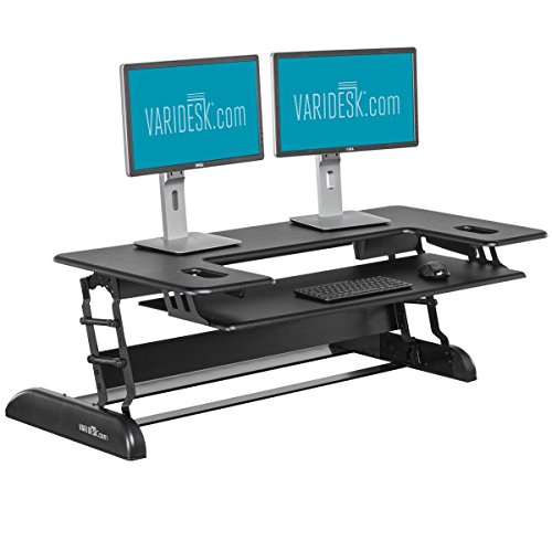 Brozellen-Sitz-Steh-Schreibtisch Brozellen-Steharbeitsplatz - VARIDESK Cube Plus 48 fr zwei groe Monitore - Schwarz Brozellen-Sitz-Steh-Schreibtisch Brozellen-Steharbeitsplatz - VARIDESK Cube Plus 48 fr zwei groe Monitore - Schwarz