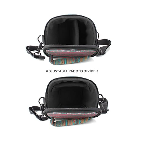 USA GEAR Funda para DSLR (Azteca), Bolsa Cámara Réflex con Accesibilidad de Carga Superior, Honda Ajustable para el… - Image 5