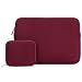 Produktbild HSEOK 13,3 Zoll MacBook Air/Pro Retina Late 2012-2016 stoßfest Sleeve Hülle Ultrabook Laptop Tasche für 13.3 Zoll Chromebook, XPS 13, Wasserresistente,Farbe:Weinrot