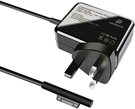 60W REPLACEMENT Power Supply Adapter Laptop Charger for Microsoft Surface Book Tablet 15V 4A with 5ft Cable, UK Plug
