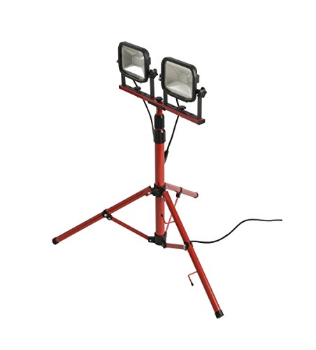 LUCECO Ultraflache LED Baustrahler 2x 30 W mit Stativ, 2 x 1800 lm, 5000 K, IP65-geschützt, Energieeffizienzklasse A+ a_plus, 1 Stück, LSWT230BR3-EU - 6