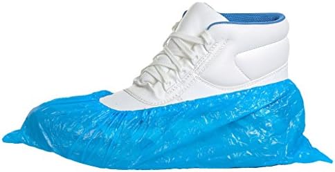 Polyethylene Overshoes Blue Extra Strong Pack of 100 in Polyethylene Bag