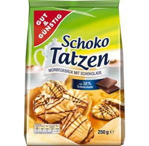 Preisvergleich Produktbild Gut & Günstig Schoko-Tatzen 250g