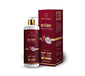 Zenveda Onion Hair conditioner for Hair Repair and Frizz free hair No Sulphate No Paraben (200 ml)