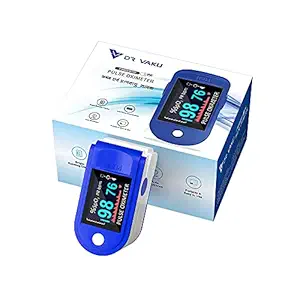 Vaku Luxos DRT4 Pulse Fingertip Oximeter for Doctors/Personal Use Highest Accuracy Blood Oxygen Level SpO2 Monitor (Blue)