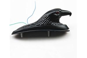 NEWLAND2019 Statua ornamentale per parafango anteriore moto, per Honda, Kawasaki, Suzuki, Yamaha, Cruiser, Cafe Racer, Chopper, Custom (nero)