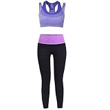 Vbiger Deportes Sostén Yoga Pantalones Deporte Trajes Gimnasio Conjuntos...