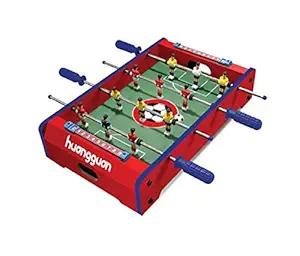 Toys N Smile Mid-Sized (51Cm) Football, Foosball Table Top Soccer Game with 4 Rods for Kids, (Red, Wood)