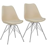 Die Sitzschale wurde aus hochwertigem Kunststoff gefertigt. Für hohen Sitzkomfort sorgt das gepolsterte Kunstledersitzkissen.